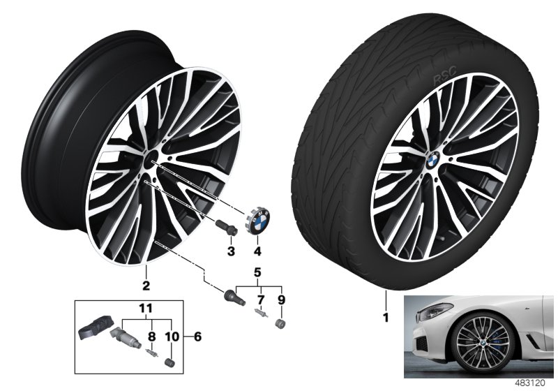 BMW LA wheel V-spoke 687 - 21"