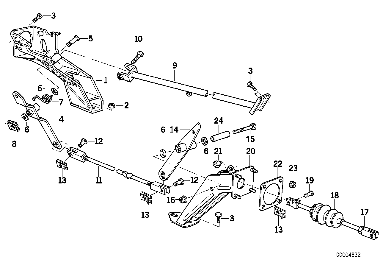 Tiranteria freno-Vano Motore