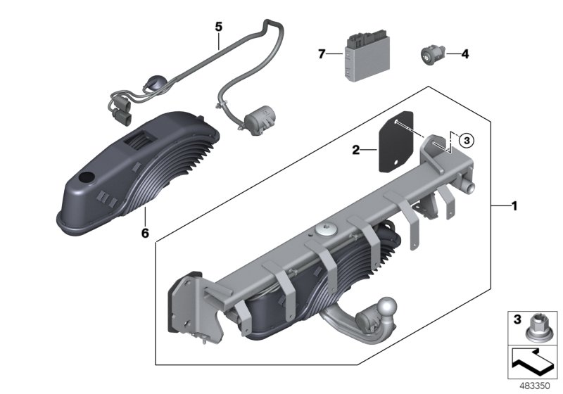 Anhängerkupplung elektrisch schwenkbar