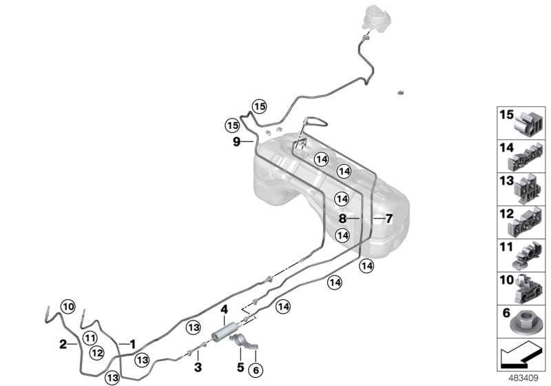 Fuel pipes / Mounting Parts