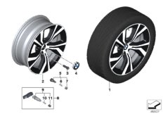 BMW roue all.lég.styl.turbine 689 - 18"