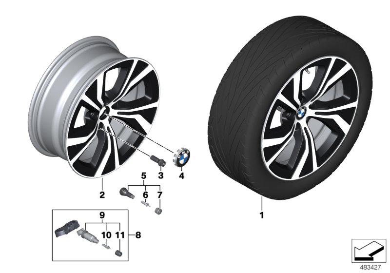 BMW lité kolo styl turbína 689 - 18"