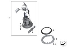 Bomba combustible/transmisor palanca