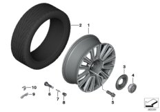 Light-alloy wheel styling 678
