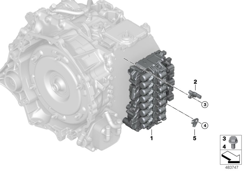 GA8G45AW switch unit and mounted parts