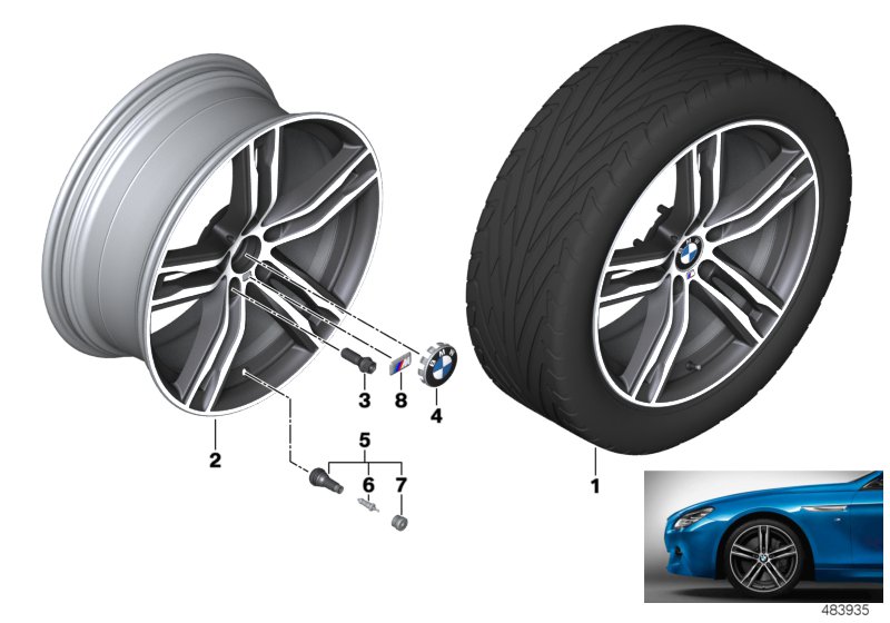 BMW LA wheel double spoke 703M - 20"