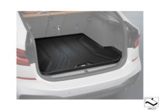 Fitted luggage compartment mat