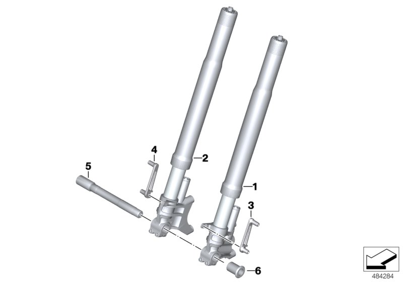 Fourche télescopique, Telelever