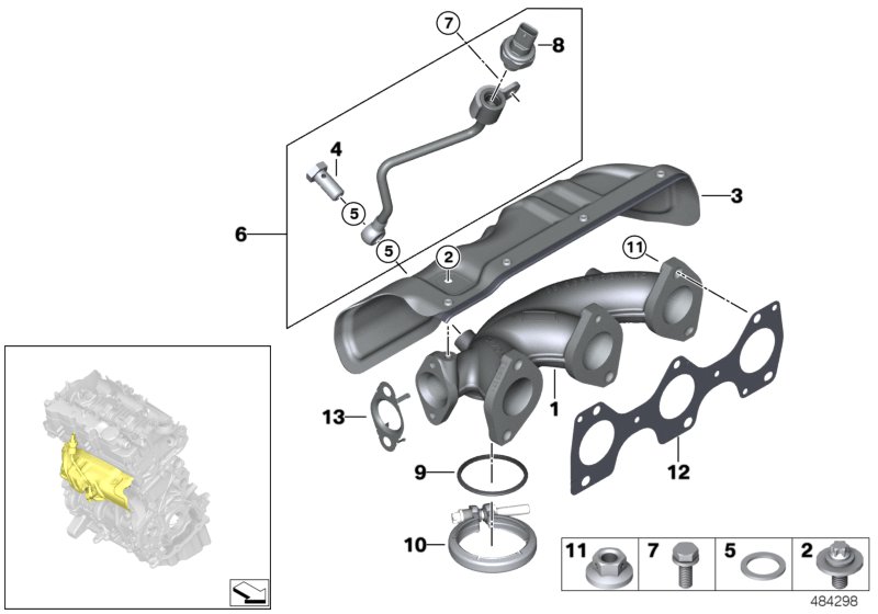 Exhaust manifold-AGR