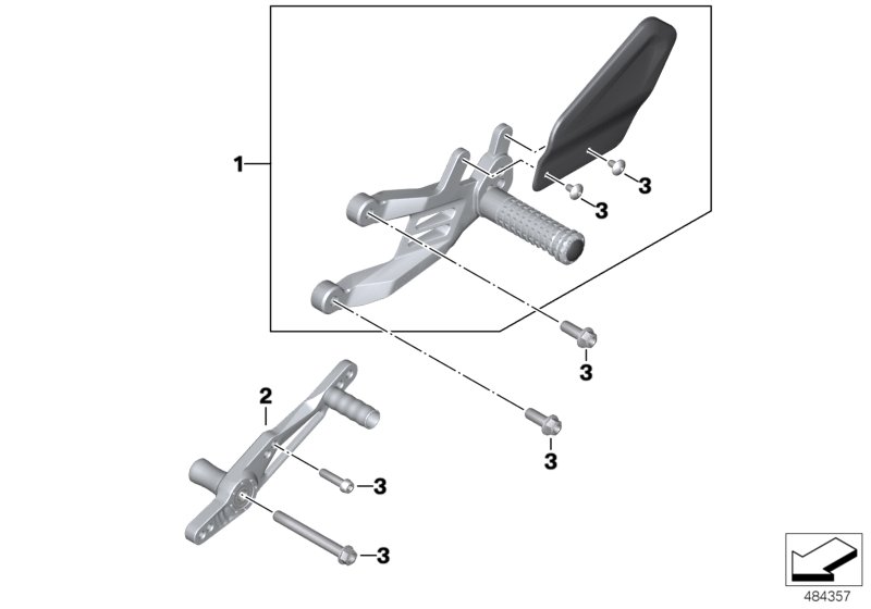 Ayak pedal ünitesi, sol