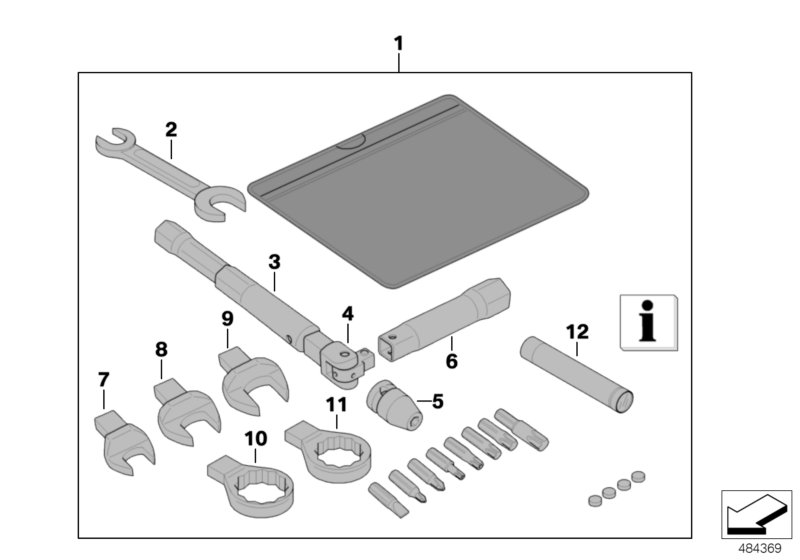 Ferramenta de bordo, kit de manutenção