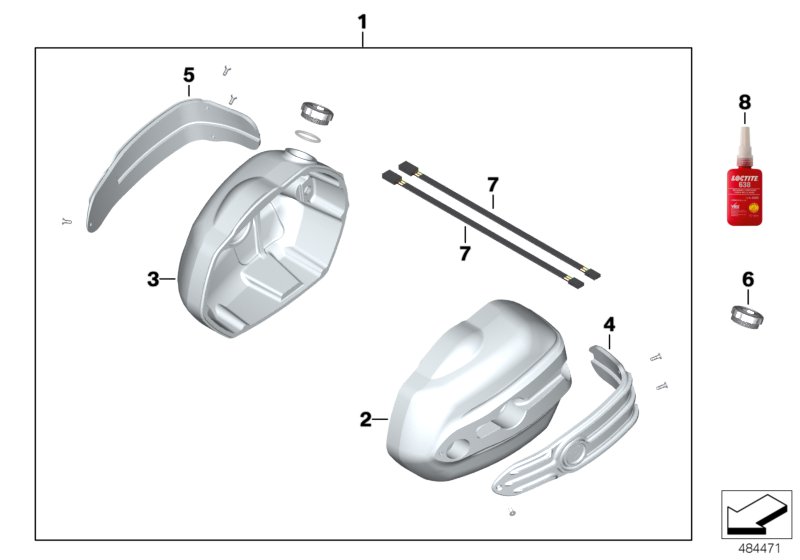 Külbütör kapakları Machined