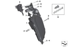 Compartim. portabjetos sistema de sonido