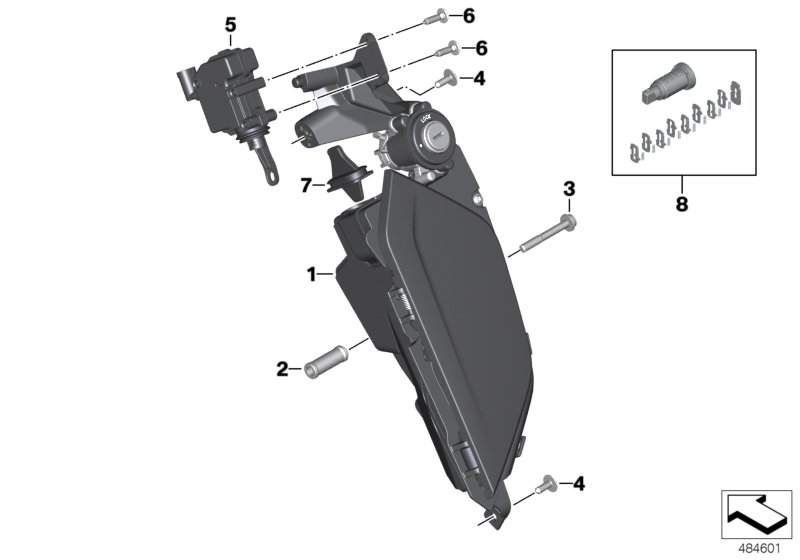 Schowek na system audio