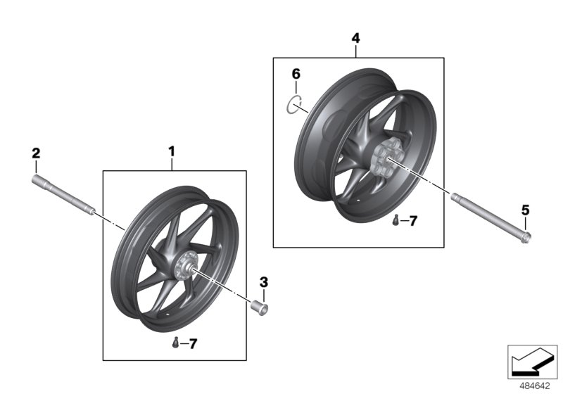 Räder mit Lagerung