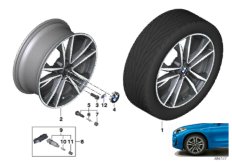 BMW LA wheel M double spoke 715M - 19"