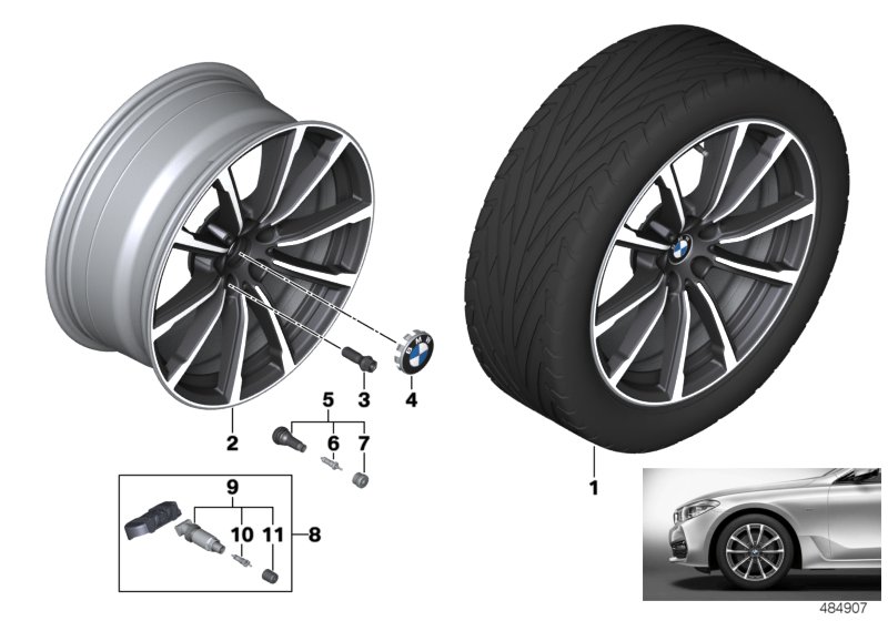 BMW light alloy wheel V-spoke 685 - 19"