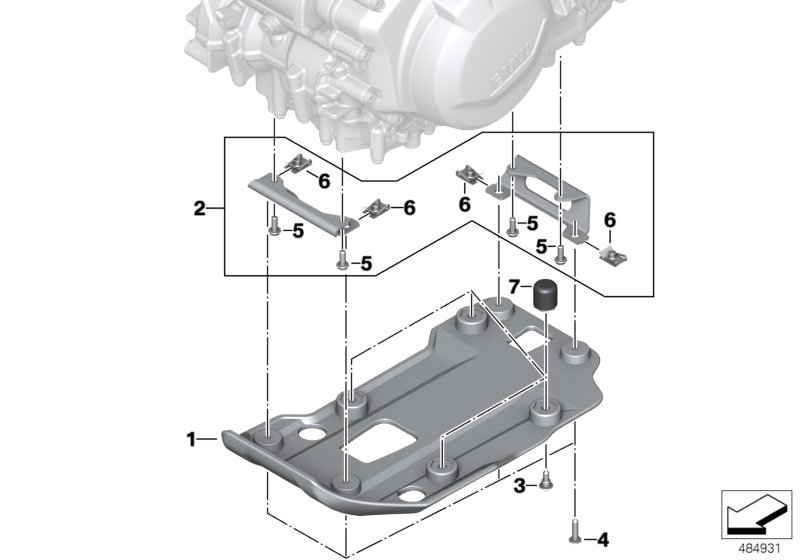 Motor bodembeschermplaat kunststof