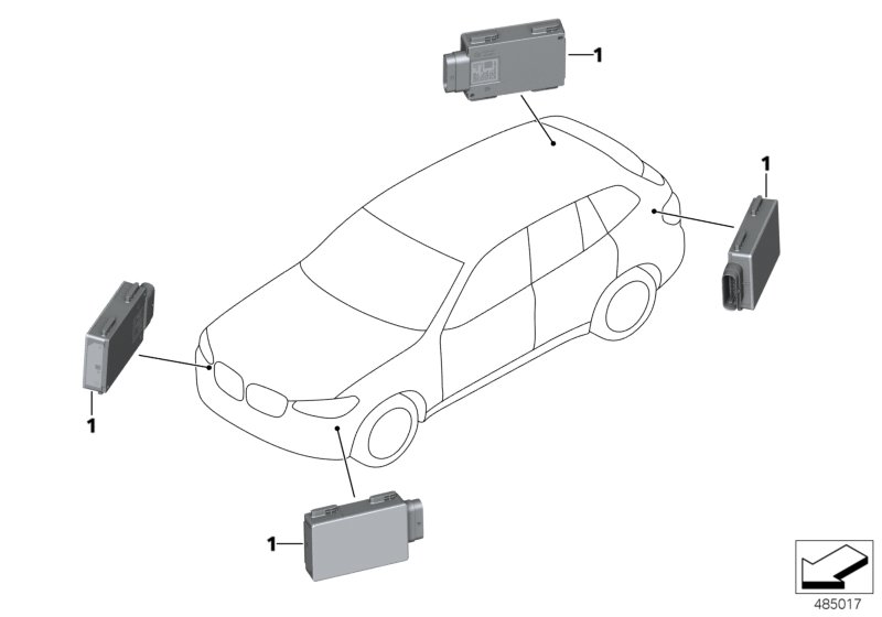 Sensor Advertência desvio faixa rodagem