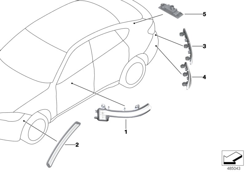 Side repeater/ lights outer