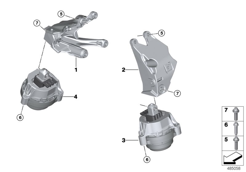 Suspension moteur