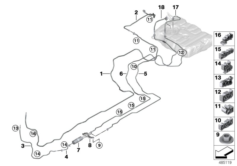 Fuel line / fuel filter