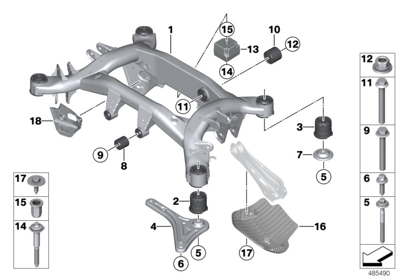 Rear axle carrier