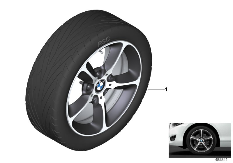 BMW LA wheel star spoke 382 - 17"