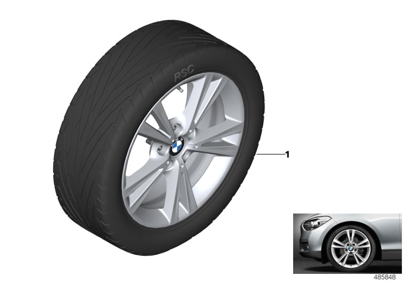 BMW LA wheel double spoke 385 - 18"
