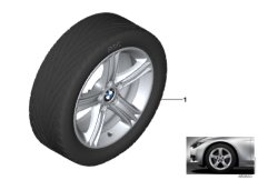 BMW 轻质铝合金轮辋 星形轮辐 393 - 17''