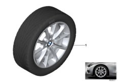 BMW 轻质铝合金轮辋 V 型轮辐 398 - 18''