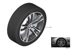 BMW roue all.lég.ray.doubles 598M - 19"