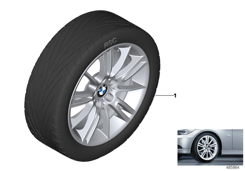 BMW LA wheel M star spoke 193M - 18"
