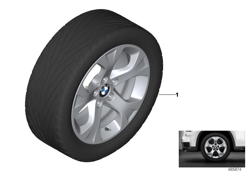 BMW ελ.μετ.τροχ.ακτ.σε μ.αστ.317 - 17"