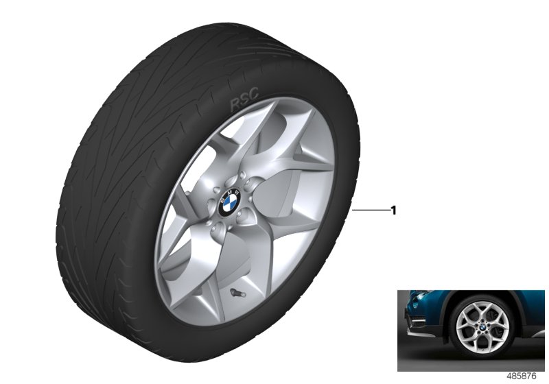 BMW lité kolo paprsek Y 322 - 18"