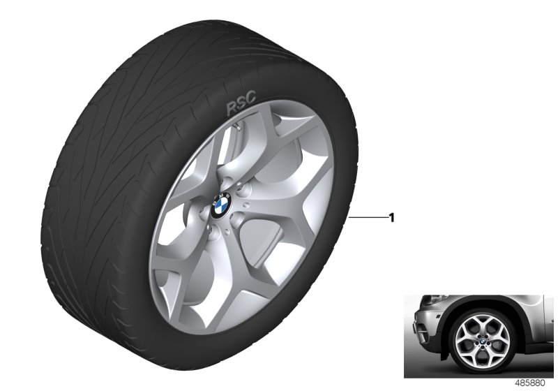 BMW LA wheel Y-spoke 214 - 20"