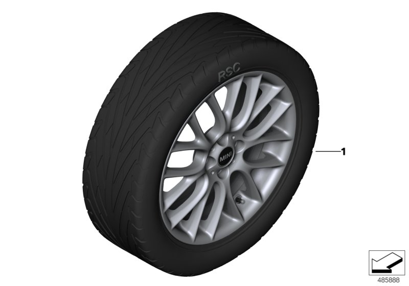 JCW LM velg Cross Spoke Challenge R112