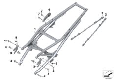 Rear frame