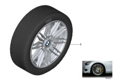 BMW Performance轻质铝合金轮辋 双轮辐 269