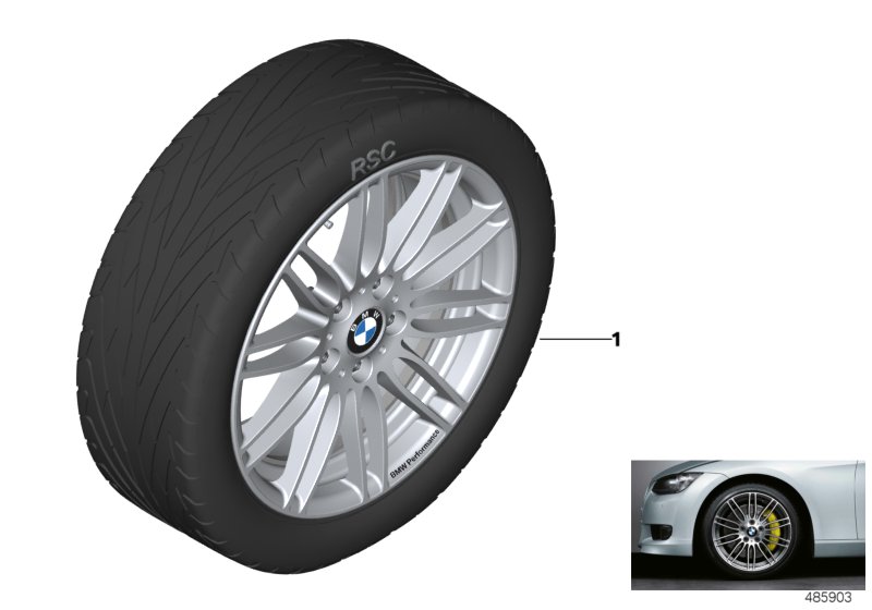 Jante BMW Perf. à rayons dbles (St. 269)
