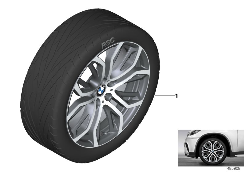 BMW Performance LA wheel Y-spoke 375