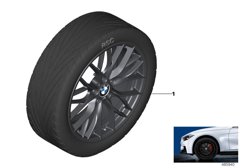BMW LA wheel M Perf. double spoke 405M