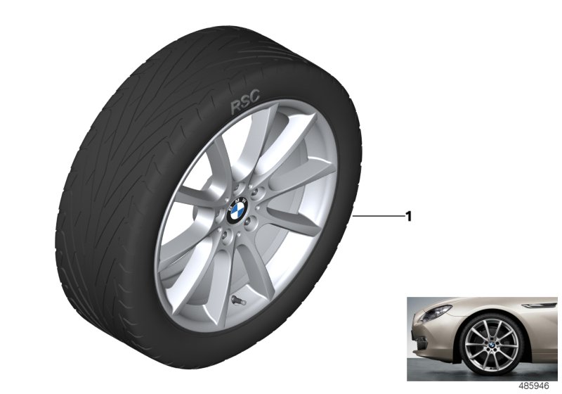 BMW LA wheel, V-spoke 281 - 18"