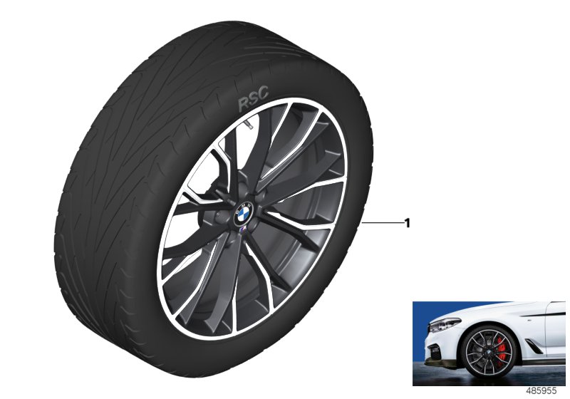 BMW LA wheel M Perf. double spoke 669M