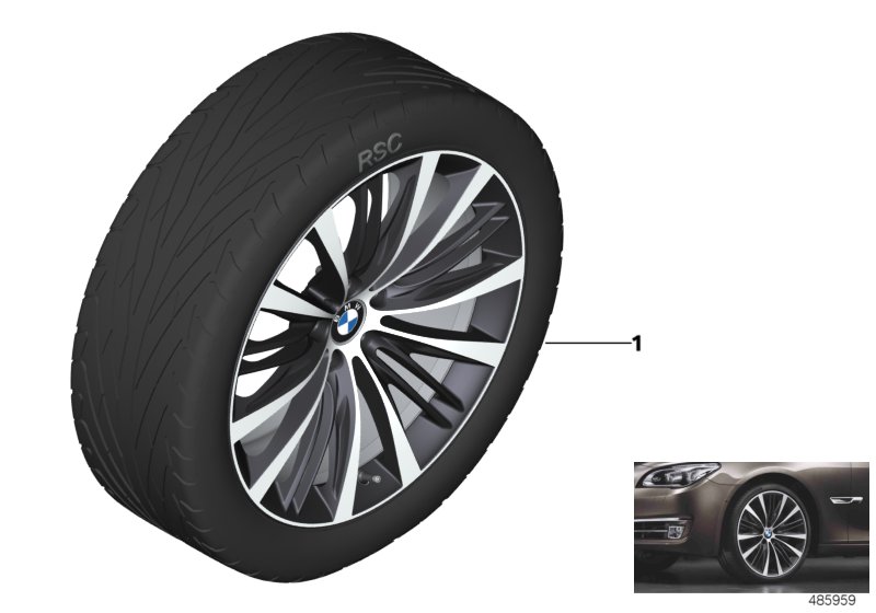 BMW LA wheel V-spoke 463 - 21"