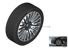 BMW 轻质铝合金轮辋 多轮幅 629 - 21''