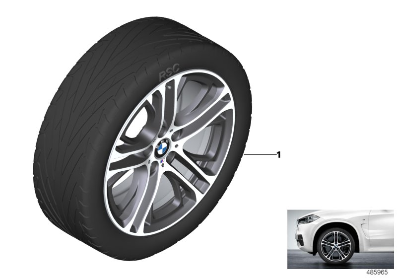 BMW ελ.μετ.τροχ.M διπλές ακτ.310M - 20"