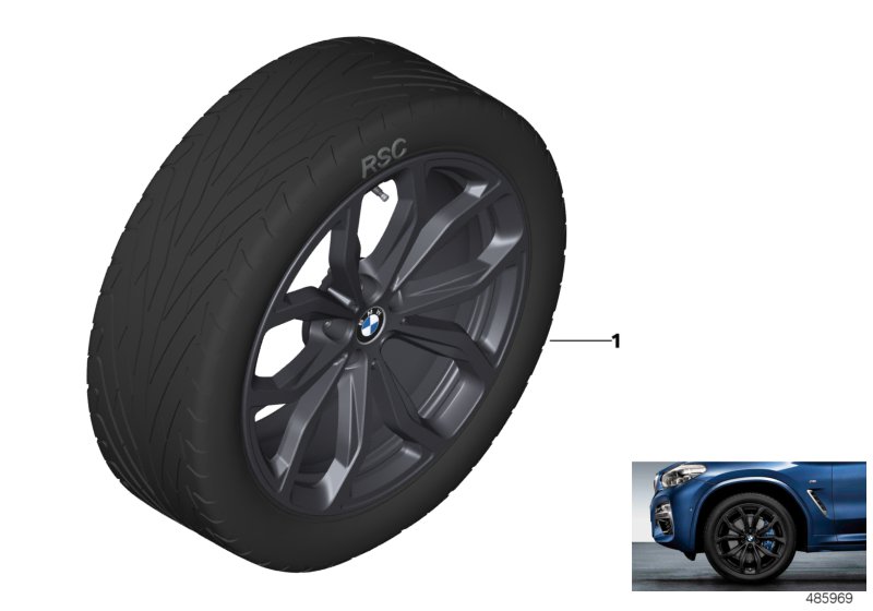 BMW ruota lega legg.razza a Y 695 - 20"