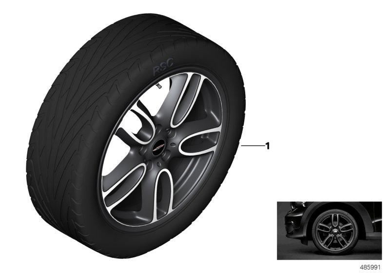 JCW k.z leh.kovu Double Spoke R129 - 19"