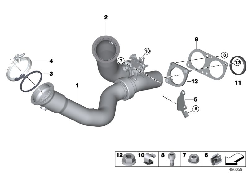 Tuyau d'échappement proximité moteur